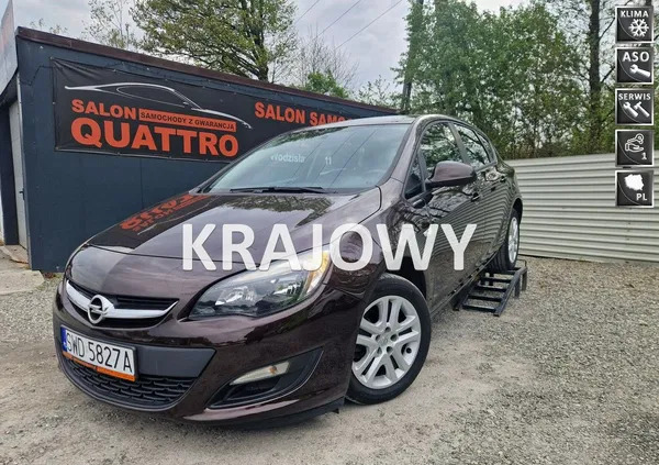 samochody osobowe Opel Astra cena 37900 przebieg: 121200, rok produkcji 2014 z Rybnik
